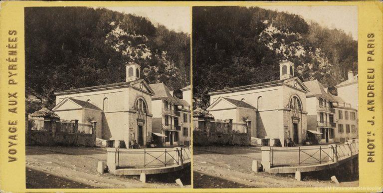 Eglise des Eaux-Bonnes par Jean Andrieu en 1862 Images stéréoscopiques