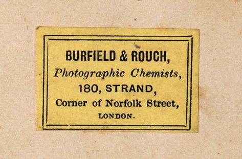 Burfield & Rouch Photographic Chemist London